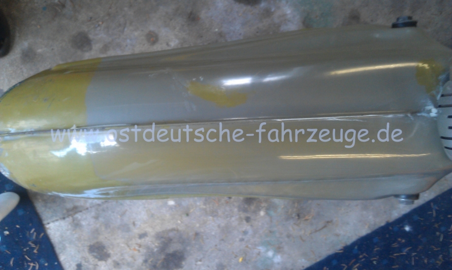 nach anfänglichen Polierversuchen zeigt sich eine kleine Besserung linksseitig...