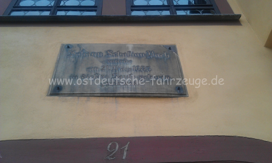 Das Bachgeburtshaus in Eisenach...