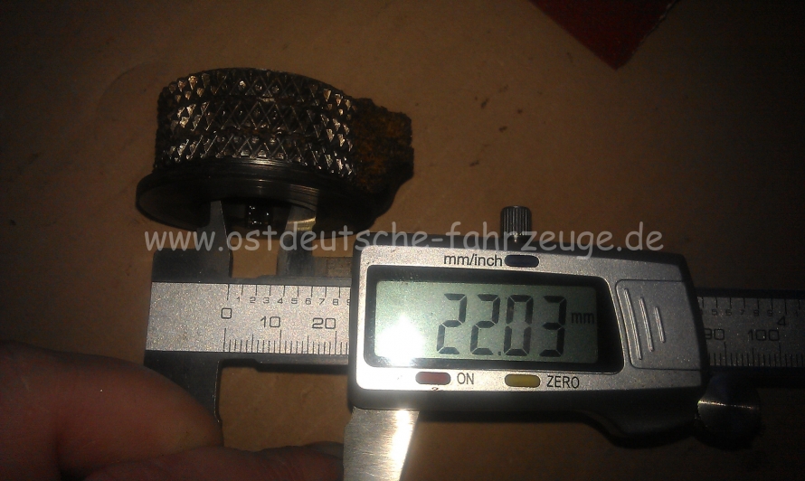 Bohrung des schadhaften Rades