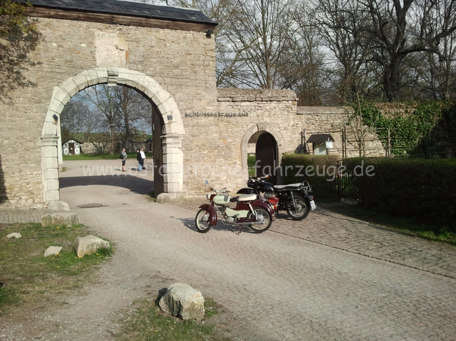 Schloß Kromsdorf. In diesem Biergarten hatten Hendrik und ich unser erstes Blinde-Date