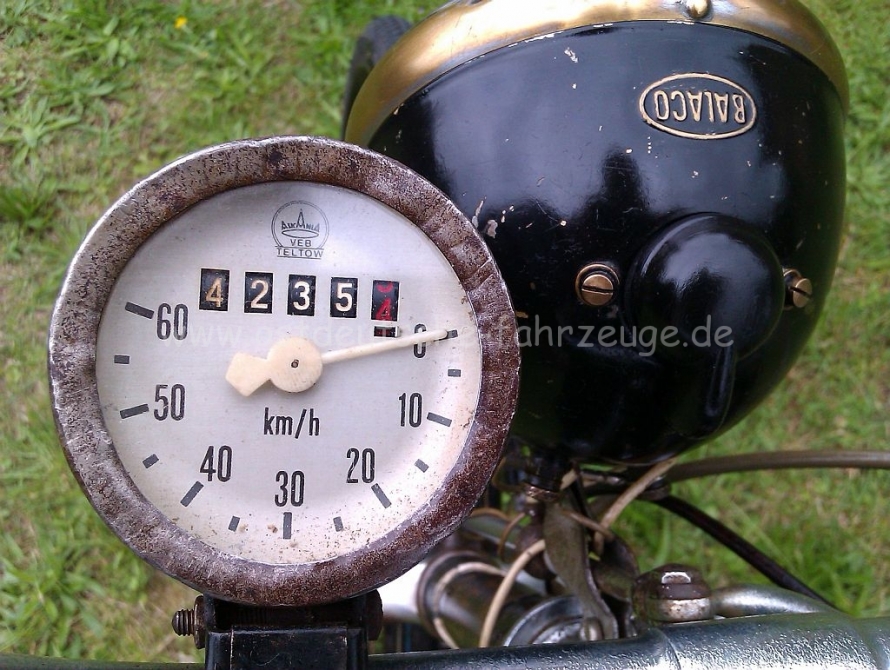 Der Tachostand vor der Fahrt