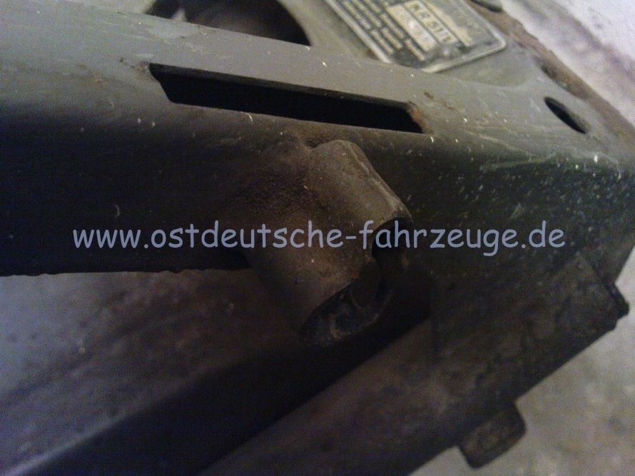 Ein 68er Rahmen im Bereich des Sitzbank-Schlosses.