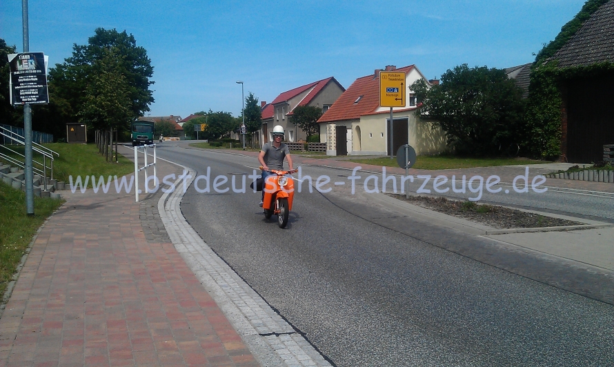 Possi in voller Fahrt.