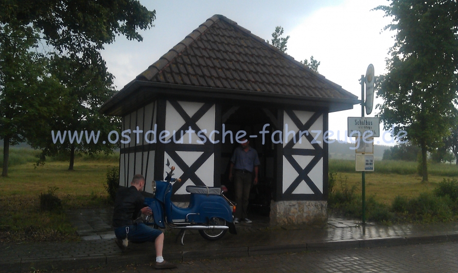 Steff nutzte den Regen zum Putzen.