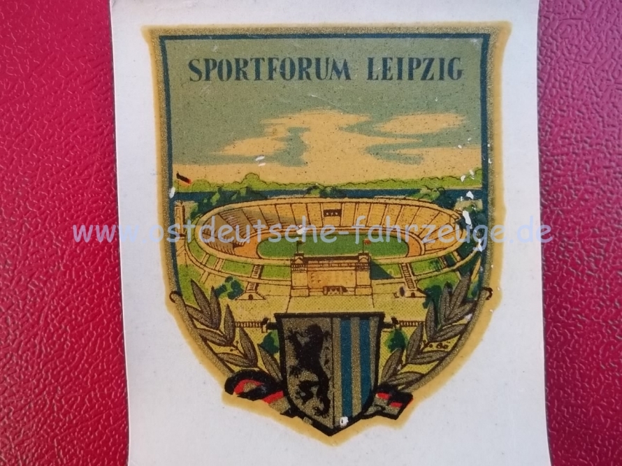 Sportforum Leipzig, ca. 5x6 cm, von 1956