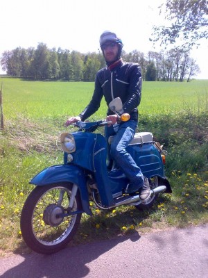 Steffen mit Simson Schwalbe KR51 Baujahr 1965