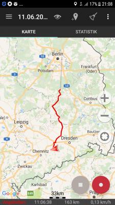 Erster Streckenabschnitt