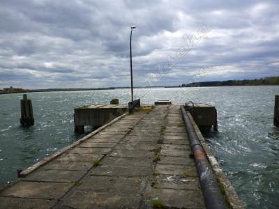 Der verlassene Hafen! Hier konnte schon was größeres anlegen