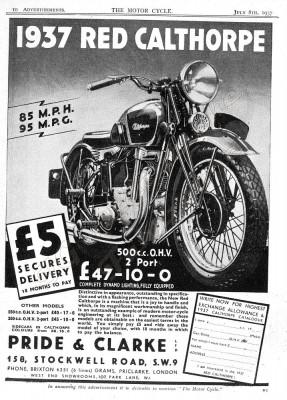 Werbeanzeige von 1937