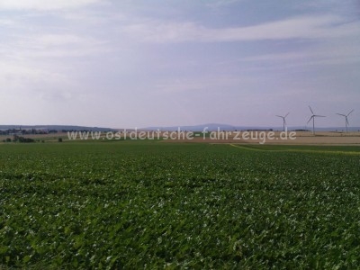 Im Hintergrund der Harz mit dem Brocken!