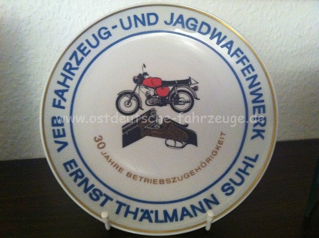 Teller für 30 Jahre Betriebszugehörigkeit