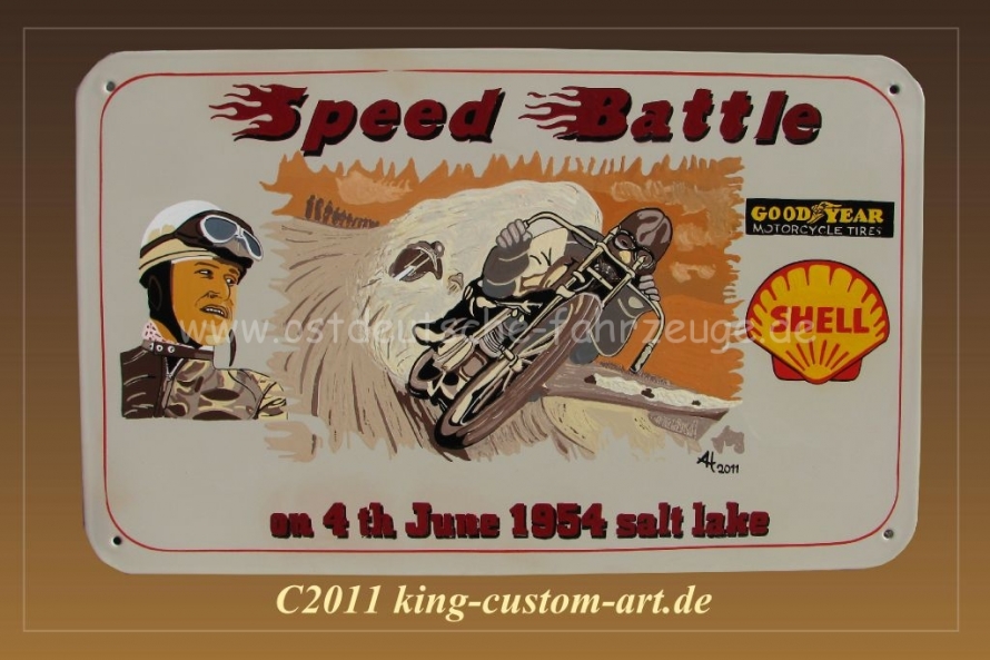 Altes Blechschild Metall Platte 50 X 30 cm